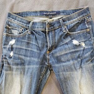 Driftwood Women's Jeans Distressed Ripped Blue Size 27 Denim